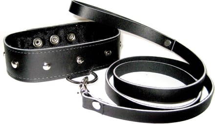 Sportsheets - Leather halsband & Leash Set - Halsband