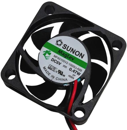 DC Ventilator 5V - 40x40x10 mm - 11,8 m³/h - 5800 RPM - 0,47W