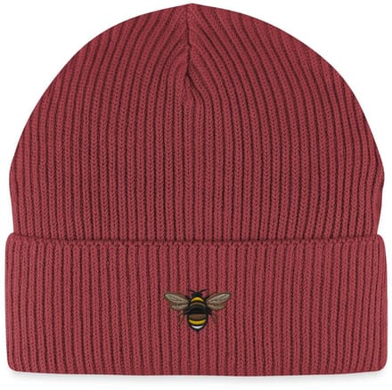 Geborduurde Bij Uniseks Bio Fisherman Beanie