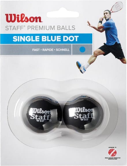 Squash Bal voor Beginners met Blauwe Stip - Ideaal voor Startende Spelers