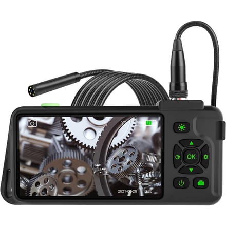 Industriële endoscoop met 4,5-inch IPS-kleurendisplay 1080P Foto's Video's Snake-camera met 8 LED's Type 2 & 1M zwart