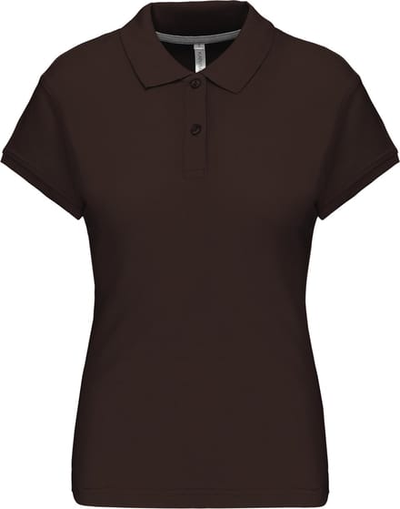 Kariban Damespolo korte mouwen K242 - Chocolate - S