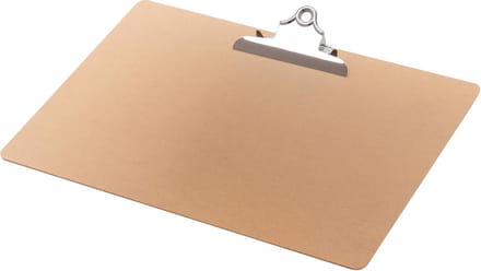 Q-CONNECT klemplaat | hardboard karton | ft A3 | liggend | bruin