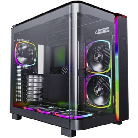 MONTECH KING 95 PRO Tempered Glass ARGB Midi-tower PC-behuizing Zwart