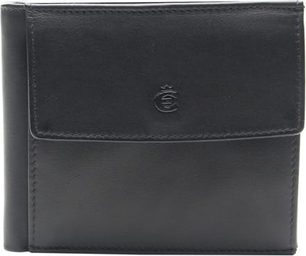 Esquire Portemonnee Logo Pocket Wallet Black Zwart