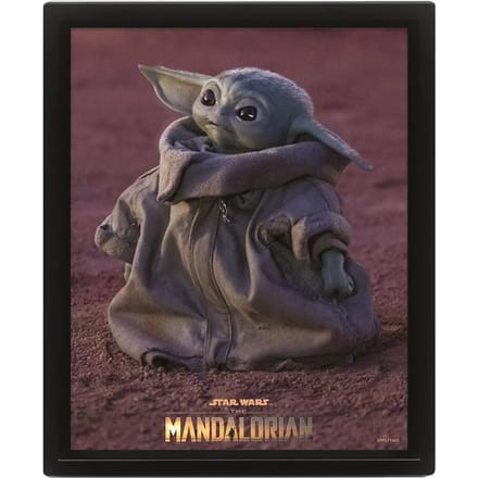 STAR WARS - The Mandalorian Grogu - 3D Lenticular Poster 26x20cm