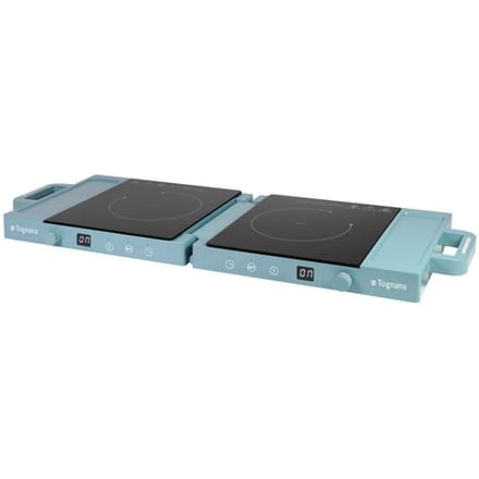 TOGNANA Draagbare dubbele kookplaat Iridea (Blauw)