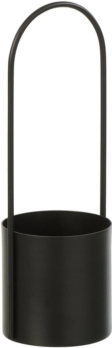 J-Line bloempot - ijzer - zwart - small