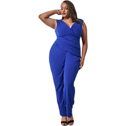 Dames jumpsuit Goddiva Bardot Scuba