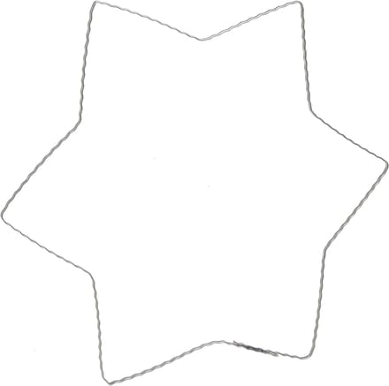 Draadster golfring draadsterren voor kransen 30cm 10 st