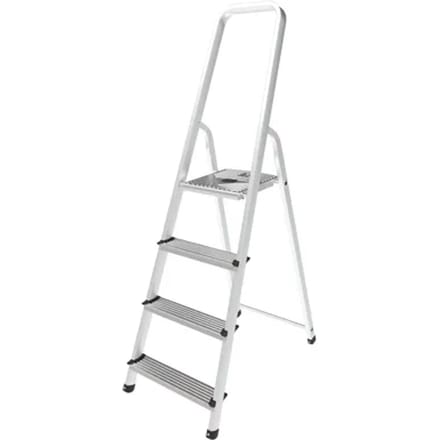Sencys - Huishoudtrap - Aluminium - 4-treden – Max. 150kg