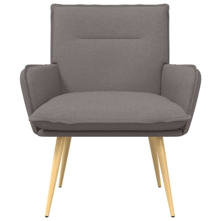 vidaXL - Fauteuil - Taupe - Stof