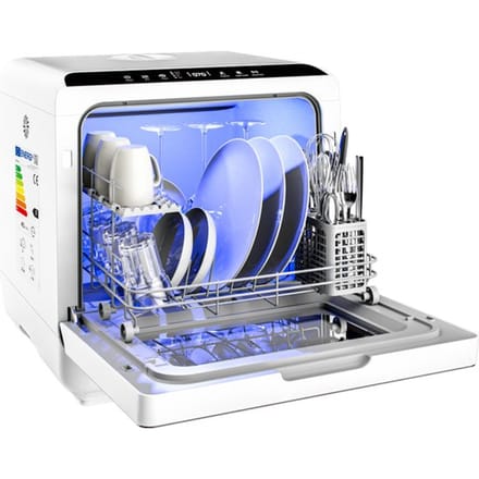 MONZANA Vaatwasser – 6 Programma’s & 4,5 l Reservoir – 840 W – 46 x 45 x 44 cm – Wit