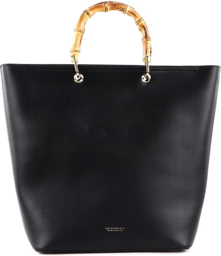 SEIDENFELT MANUFAKTUR Sorken Shopper Black / Gold Zwart