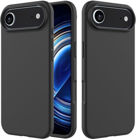 Shockproof Backcover - Liquid Silicone Soft Hoesje - Geschikt voor: iPhone Air - Zwart