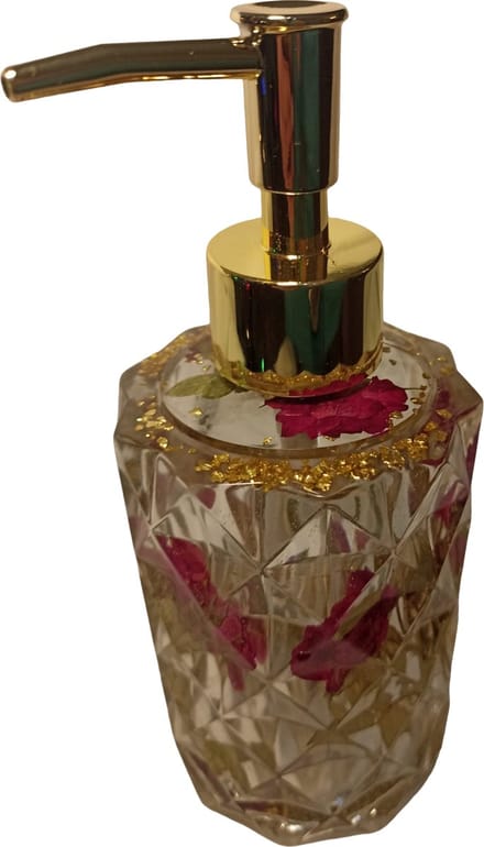 EXPMANA Roses & Diamonds Zeepdispenser SET – Handgemaakt – Multifunctioneel – Luxe Design