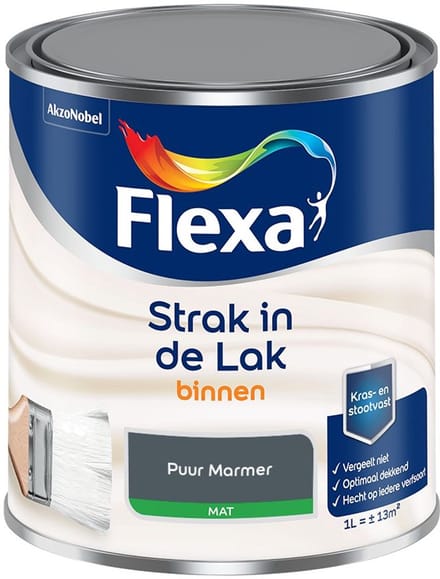 Flexa - Strak In De Lak Binnenlak Mat - Puur Marmer - Mengverf - 1 L