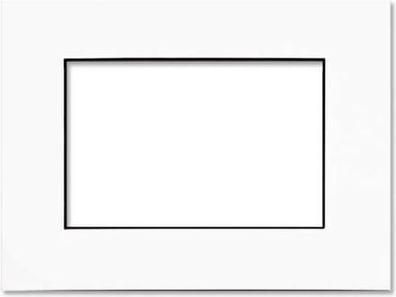 Passepartout Wit/Zwart Kern Formaat 45,7x61cm (10 stuks)