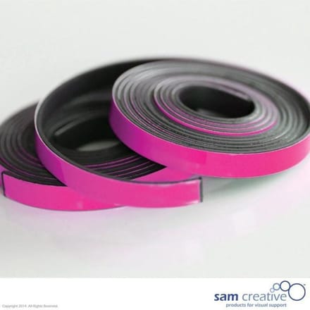 Sam Creative Magneetband 5mm - Whiteboard - Roze - 2 rollen