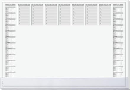 Papieren bureauonderlegger met kalender A3-formaat