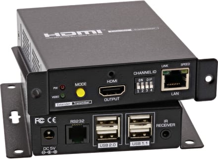 InLine® HDMI USB KVM Extender, uitbreiding via UTP, 4K tot 100m