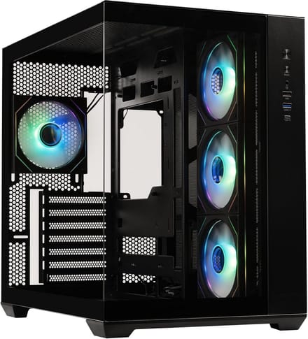 Compacte Cube PC Behuizing Zwart - Geschikt voor ITX & Micro-ATX