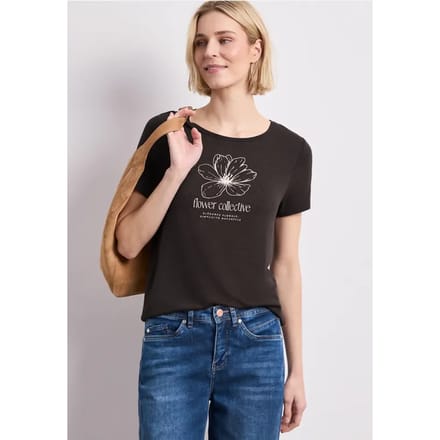 Shirt met ronde hals en Artwork
