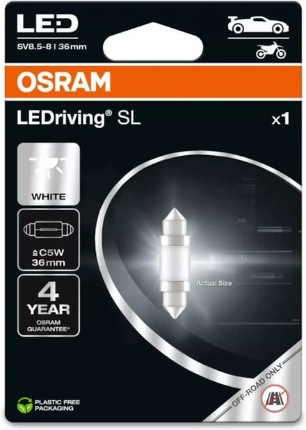 Osram LEDriving SL C5W 36mm 6418DWP-1BL enkele lamp
