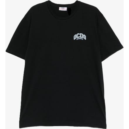 T-shirt logo lounge man zwart