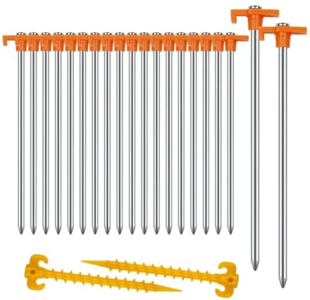 Stevige Tentharingen voor Camping - Robuuste en Lange Haringen (18 cm, 20 stuks)