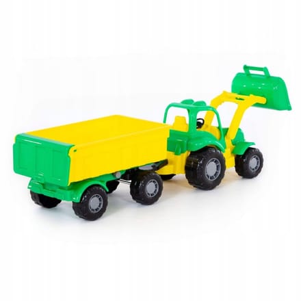 WADER 44556 Osiłek Traktor met Aanhanger en Schep
