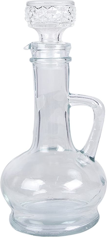 Clayre & Eef Decoratie Fles 225 ml Transparant Glas