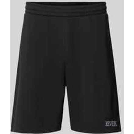 regular fit sweatshorts met labelstitching