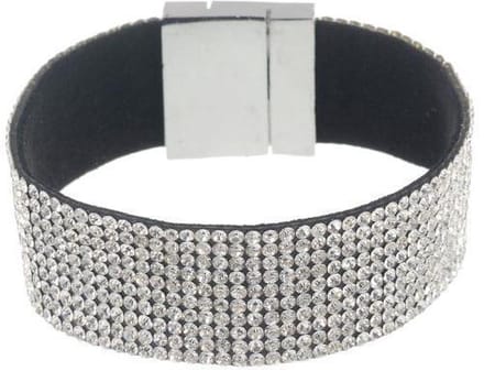 Behave - Armband - Transparante crystal Strass Steentjes