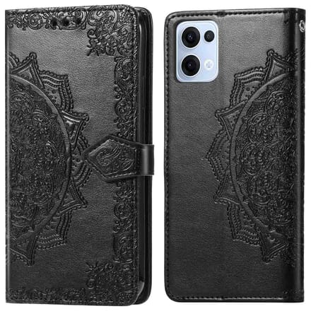 imoshion Hoesje - Geschikt voor Oppo Reno 13 - Mandala Bookcase - Zwart