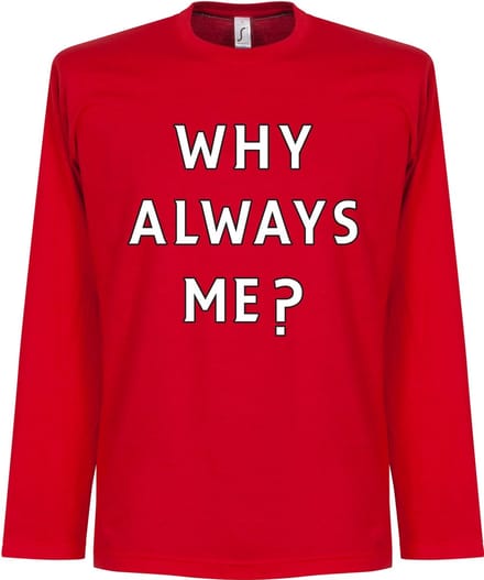 Why Always Me? Longsleeve Balotelli T-Shirt - M
