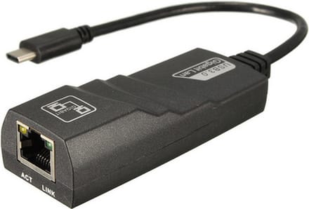 USB Type C 3.1 naar RJ45 Ethernet aansluiting 100/1000Mbps Gigabit LAN Adapter / HaverCo