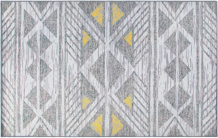 KARGI - Laagpolig vloerkleed - Lichtgrijs - 160 x 230 cm - Polyester