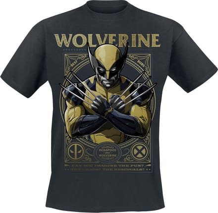 Deadpool 3 - Wolverine Heren T-shirt - zwart - S