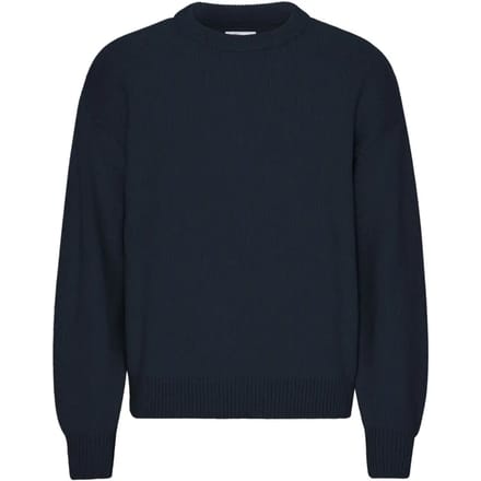 Trui met oversized ronde hals Colorful Standard Navy Blue