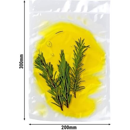 GGM Gastro (1000 Stück) Vakuumbeutel - glatt - 100% recycelbar - 200x300mm - 80µm