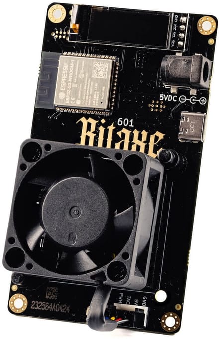 Bitaxe gamma 601 1.2TH - Bitcoin miner - Wifi - 16 watt met BM1370 Asic Chip