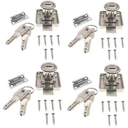 4x Meubelcilinder met Sleutels voor Kast, Lade, en Deur