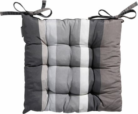 Madison Toscane Zitkussen - Stripe Grey - 46x46 - Grijs