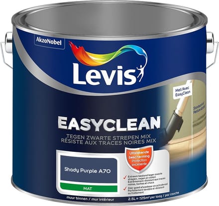 Levis - Easyclean Tegen Zwarte Strepen Mix - Shady Purple A70 - Mengverf - 2,5 L