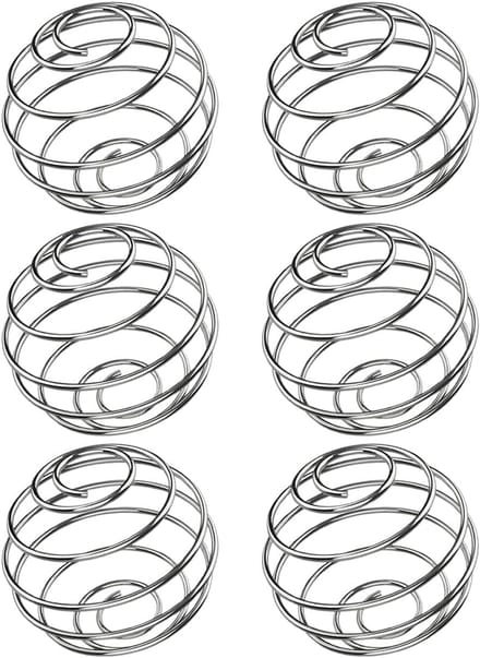 Shaker bal - Shake bal - 6 stuks - Thermo shaker - Eiwit en Proteïne shaker - RVS - Draadbal - Shake mixer - Mengbal voor shakebeker - Mengbal Voor Shakebeker
