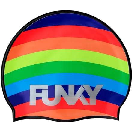 Funkita - Siliconen Zwemcap - Funky Rainbow - Hoogwaardige Silicoon - Comfortabel
