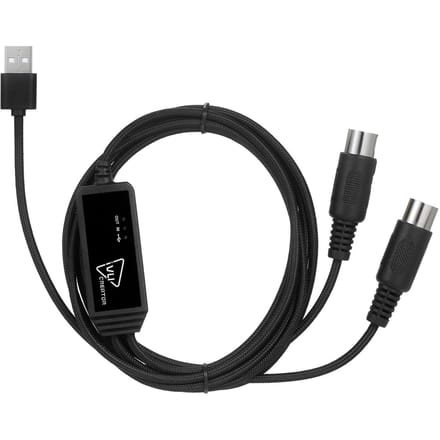 IVU CREATOR Universele MIDI-kabel 5-pins MIDI-naar-USB-kabelconverteradapter Compatibel met verschillende MIDI to USB black