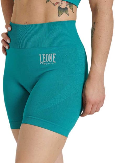 Leone1947 Logo Korte Broek Groen M Vrouw