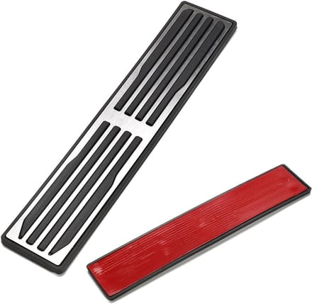 Auto Voetsteun Pedaal Pad Trim 25 x 4.5 cm voor Jaguar Compatibel